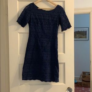 Dark blue lace dress